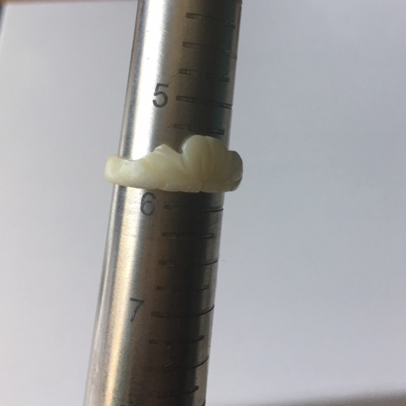 3 Rings Vintage Carved Abalone Shell Bundle Gift - Picture 7 of 8